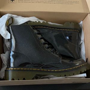 Doc Martens  Luana black coated glitter